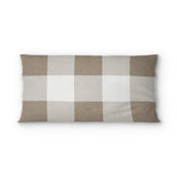 Buffalo Plaid Light Cedar Brown psking - cotton - White Backing