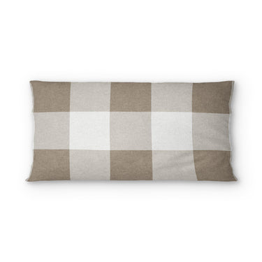 Buffalo Plaid Light Cedar Brown psking - cotton - White Backing