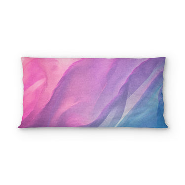 Cirrus Blue & Magenta psking - cotton - White Backing