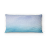 Micah Watercolor Blue & Teal psking - cotton - White Backing