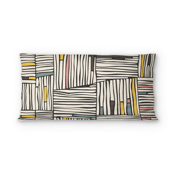 Atticus Multicolor Crosshatch psking - cotton - White Backing
