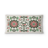 Georgiana Green & Deep Cerise psking - cotton - White Backing