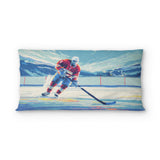 8 Bit Pond Hockey psking - cotton - White Backing