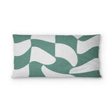 Twyla Checkered Aquamarine psking - cotton - White Backing