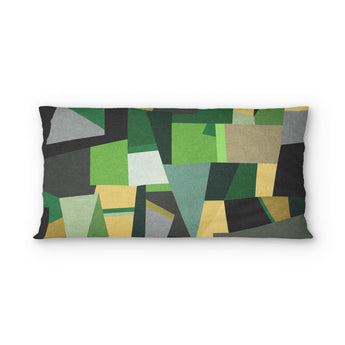 Baxter Green & Yellow psking - cotton - White Backing