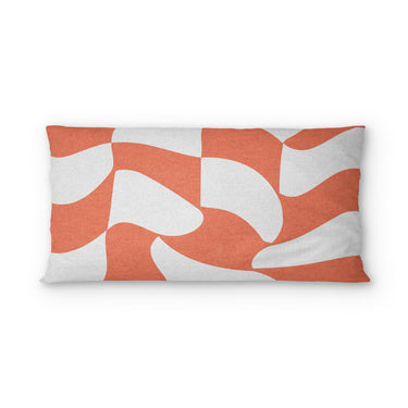 Twyla Checkered Coral psking - cotton - White Backing