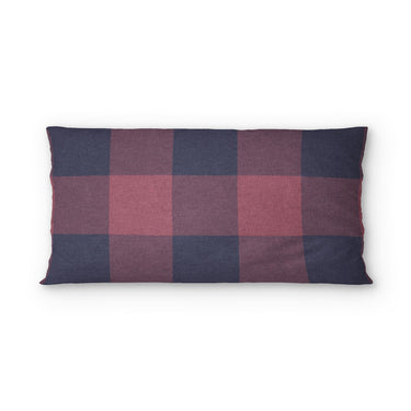 Buffalo Plaid Maroon & Navy psking - cotton - White Backing