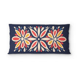 Jasmina Navy Multicolor psking - cotton - White Backing