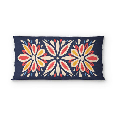 Jasmina Navy Multicolor psking - cotton - White Backing