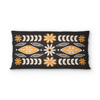 Topanga Black & Yellow psking - cotton - White Backing