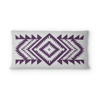 Reyno Eggplant & Stone psking - cotton - White Backing