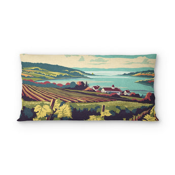 Finger Lakes Vineyard psking - cotton - White Backing