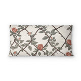 Rose Lattice psking - cotton - White Backing