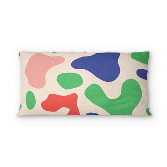 Cosimo Blue Green Red psking - cotton - White Backing