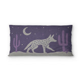 Desert Coyote Eggplant & Dusty Purple psking - cotton - White Backing
