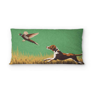 That Dog'll Hunt Green psking - cotton - White Backing