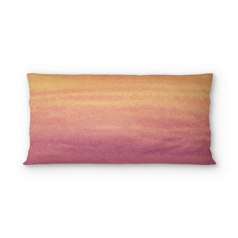 Imogen Watercolor Orange & Purple Ombre psking - cotton - White Backing