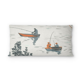Gone Fishing psking - cotton - White Backing