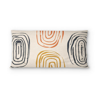 Horatio Ivory & Orange psking - cotton - White Backing