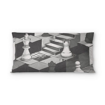 Harmon Surreal Chess BW psking - cotton - White Backing
