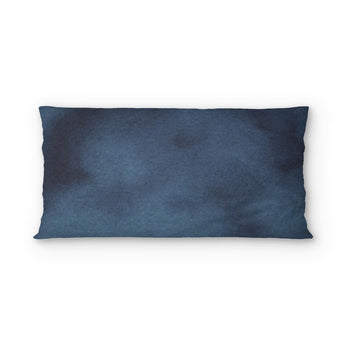 Andromeda Watercolor Navy psking - cotton - White Backing