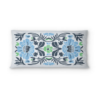 Corriana Blue & Green psking - cotton - White Backing