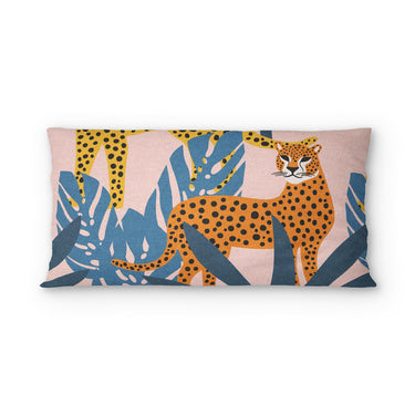 Tropical Cheetahs psking - cotton - White Backing