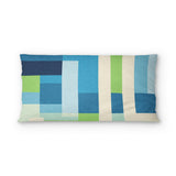 Henry Blue & Green psking - cotton - White Backing