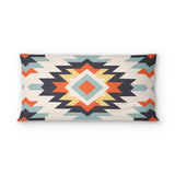 Dakota Blue & Orange psking - cotton - White Backing