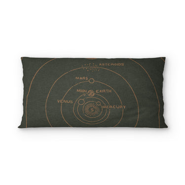 Solar System Forest & Rust psking - cotton - White Backing