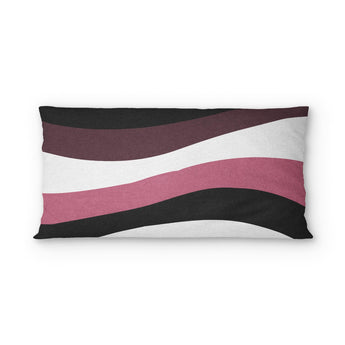 Sinuous Maroon Monochrome psking - cotton - White Backing