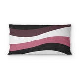 Sinuous Maroon Monochrome psking - cotton - White Backing