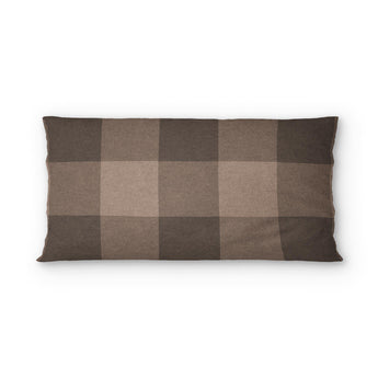 Buffalo Plaid Dark Cedar Brown psking - cotton - White Backing