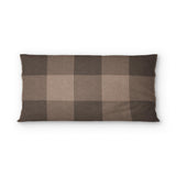 Buffalo Plaid Dark Cedar Brown psking - cotton - White Backing