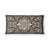 Annette Vintage Black & Yellow psking - cotton - White Backing