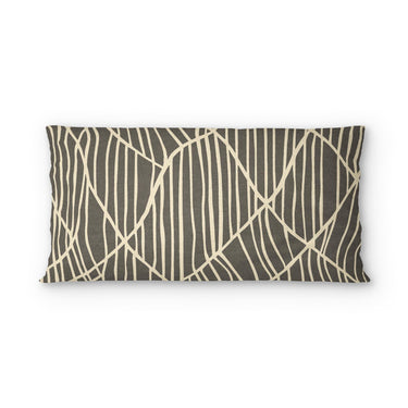 Paxton Black Taupe psking - cotton - White Backing