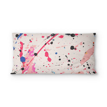 Kayla Paint Splatter psking - cotton - White Backing
