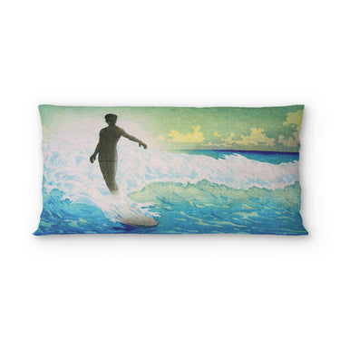 Hawaii Surfer by Charles Bartlett psking - cotton - White Backing
