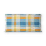 Monroe Plaid Blue & Yellow psking - cotton - White Backing