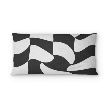 Twyla Checkered Black & White psking - cotton - White Backing