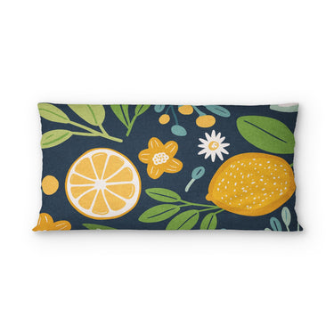 Lemon and Sage psking - cotton - White Backing