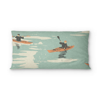 Open Water Kayakers psking - cotton - White Backing