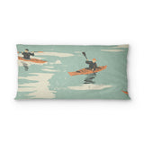 Open Water Kayakers psking - cotton - White Backing