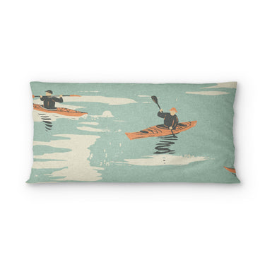 Open Water Kayakers psking - cotton - White Backing