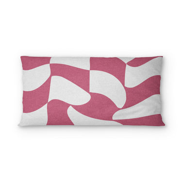Twyla Checkered Fuchsia psking - cotton - White Backing