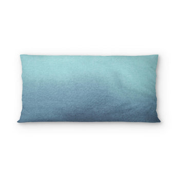 Kieran Watercolor Teal Ombre psking - cotton - White Backing