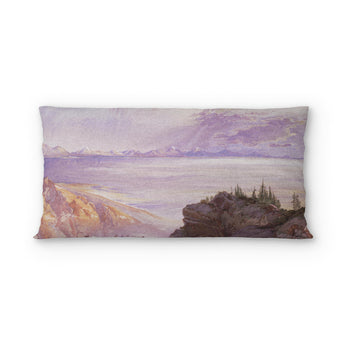 The Great Salt Lake of Utah by Thomas Moran psking - cotton - White Backing