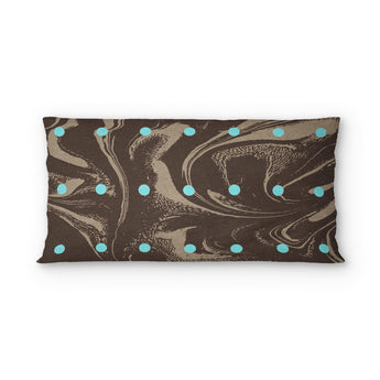 Acid Burn Brown & Carolina Blue psking - cotton - White Backing
