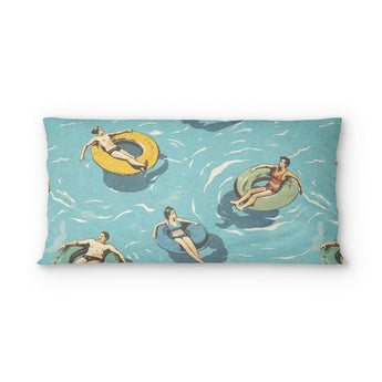 Lazy River psking - cotton - White Backing