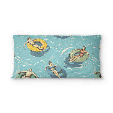 Lazy River psking - cotton - White Backing